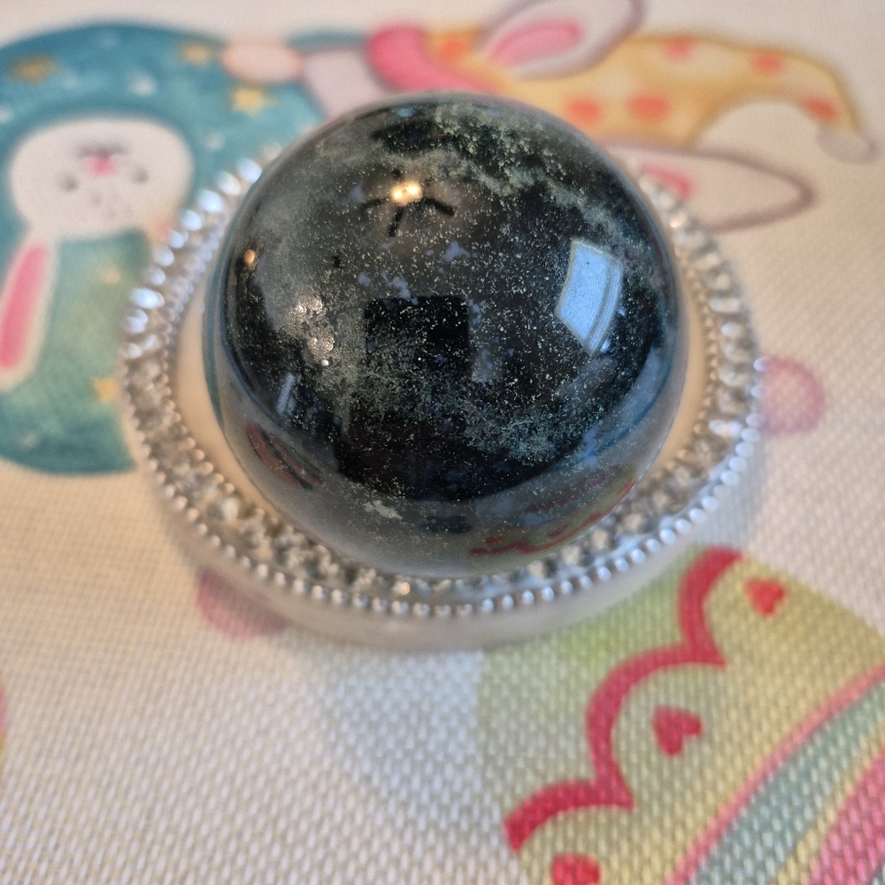 Natural Jasper Crystal Sphere Orb #2 - Picture 4 of 10